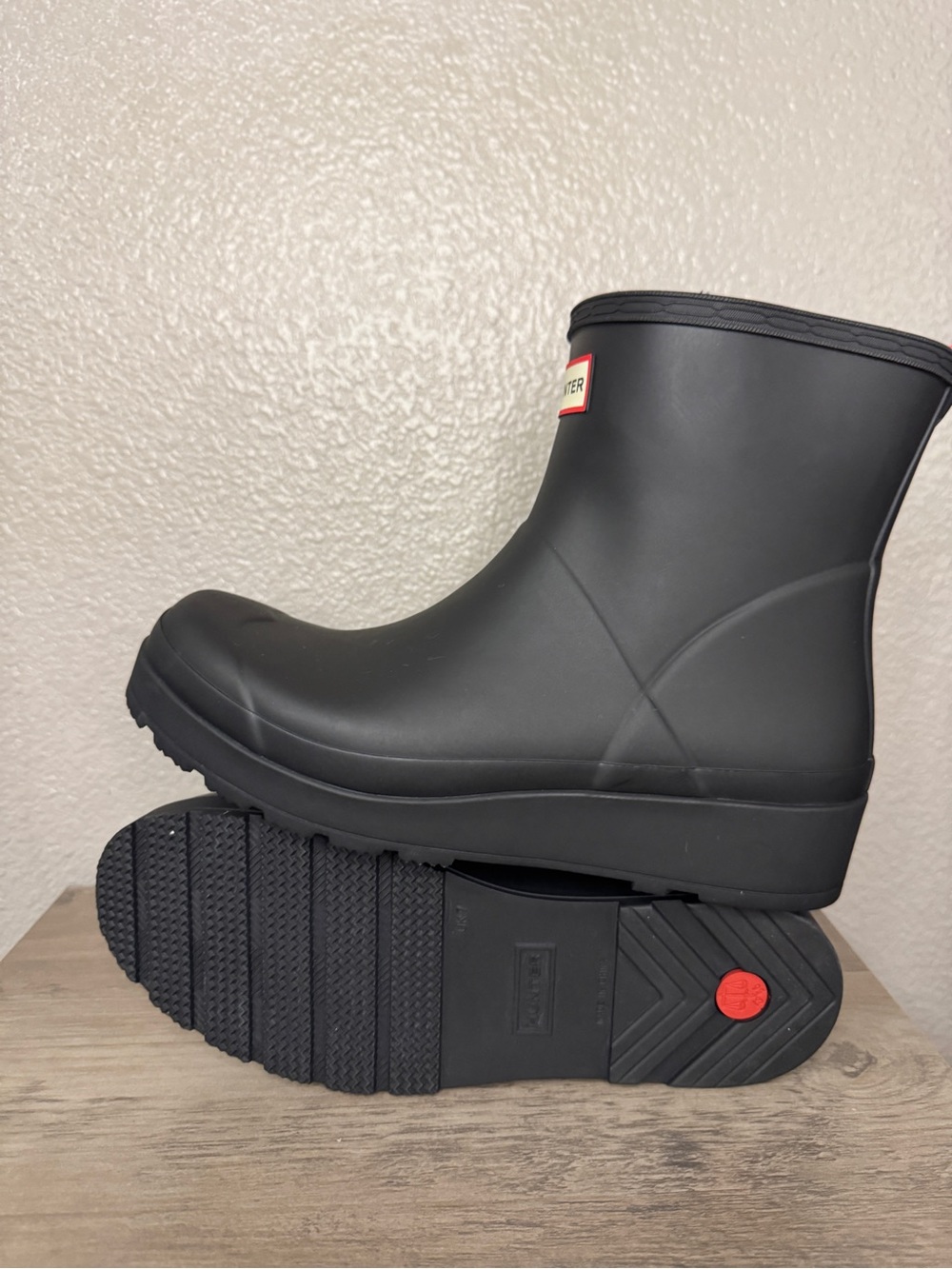 Hunter Play Short Rain Boots Black Matte Waterproof Women’s US 9 - Picture 4 of 6
